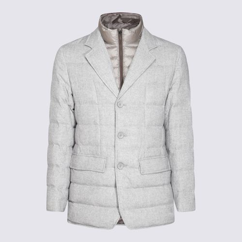 Herno Light Grey Down Jacket - Herno - Modalova