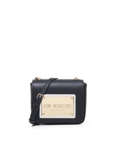 Shoulder Bag With Logo Plaque - Love Moschino - Modalova