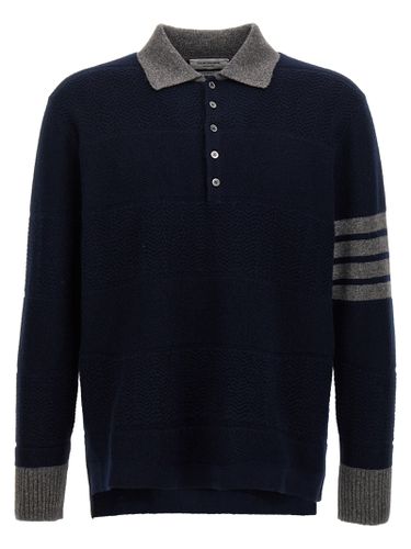 Textured Rugby Stripe Sweater - Thom Browne - Modalova