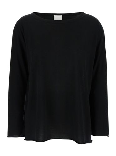 Pullover With Boart Neckline In Wool Woman - Allude - Modalova