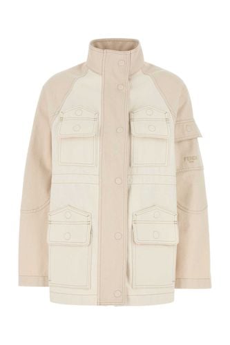 Fendi Ivory Denim Parka - Fendi - Modalova