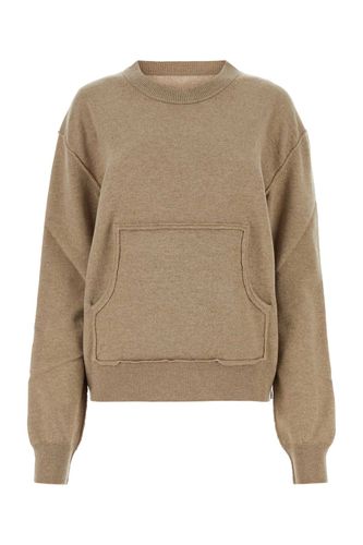 Melange Cappuccino Wool Blend Sweater - Maison Margiela - Modalova