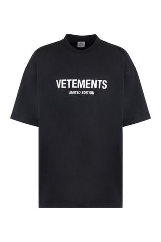 Limited Edition Cotton T-shirt - VETEMENTS - Modalova