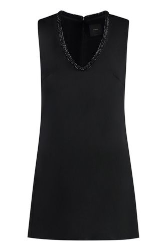 Embellished Sleeveless Mini Dress - Pinko - Modalova