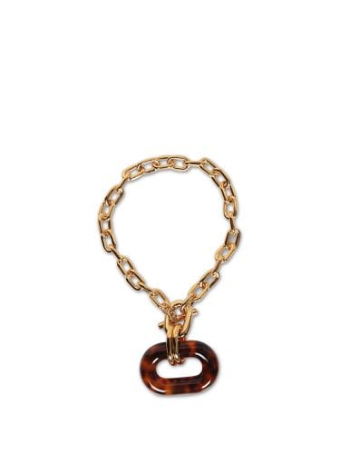 Gold And Tirtle Shell Necklace - Paco Rabanne - Modalova