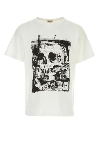 Graphic Printed Crewneck T-shirt - Alexander McQueen - Modalova