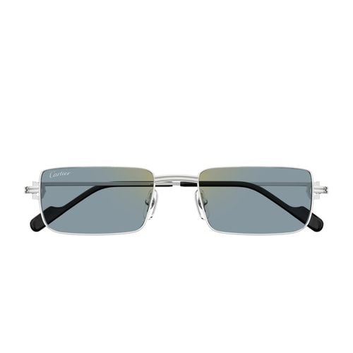 Cartier Ct0501s Premie Re De Cartier 008 Silver Light Blue Sunglasses - Cartier Eyewear - Modalova