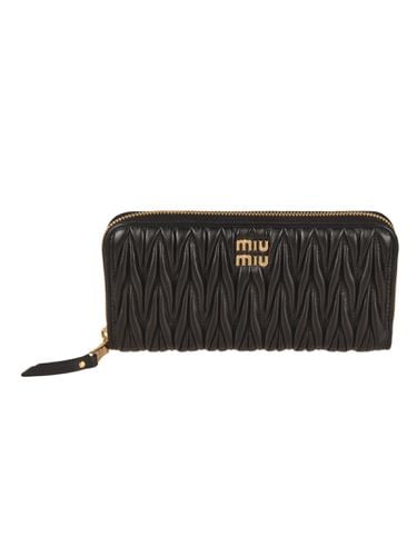 Miu Miu Logo Zip Wallet - Miu Miu - Modalova