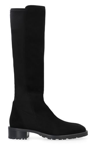 Leather And Stretch Fabric Boots - Stuart Weitzman - Modalova