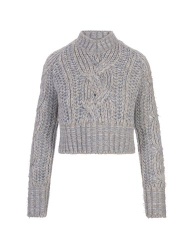 Blue- Crew Neck Sweater - Ermanno Scervino - Modalova