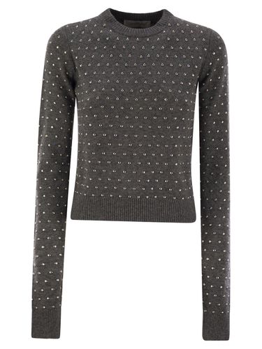 Embellished Crewneck Long-sleeved Jumper - SportMax - Modalova