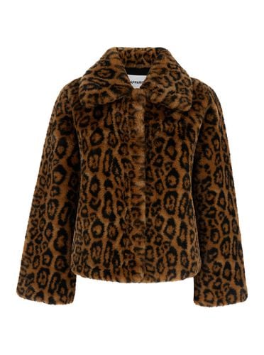 Elis Jacket With Collar In Leopard Print Eco Fur Woman - Apparis - Modalova