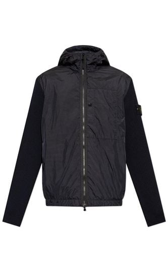 Panelled Zip-up Hooded Jacket - Stone Island - Modalova