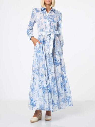 Woman Long Dress With Toile De Jouy Print - MC2 Saint Barth - Modalova