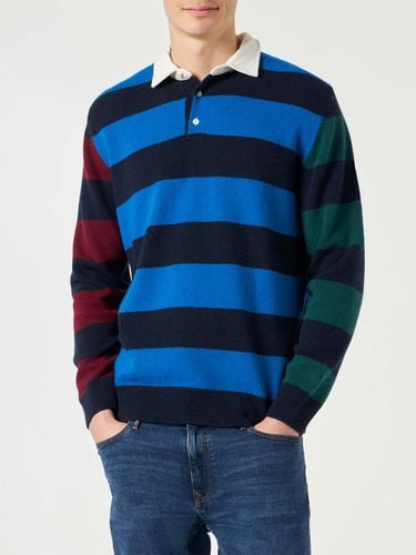 Striped Knitted Polo - MC2 Saint Barth - Modalova