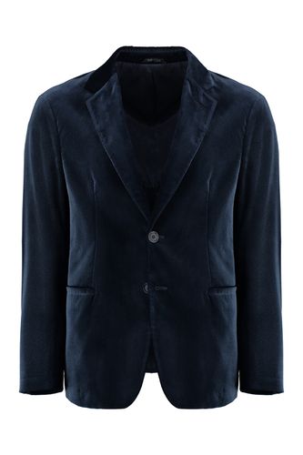 Single-breasted Velvet Jacket - Giorgio Armani - Modalova