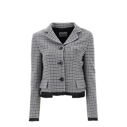 Miu Miu Cropped Wool Blazer - Miu Miu - Modalova