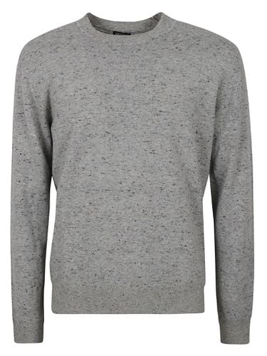 Zegna Crewneck Rib Knit Sweater - Zegna - Modalova