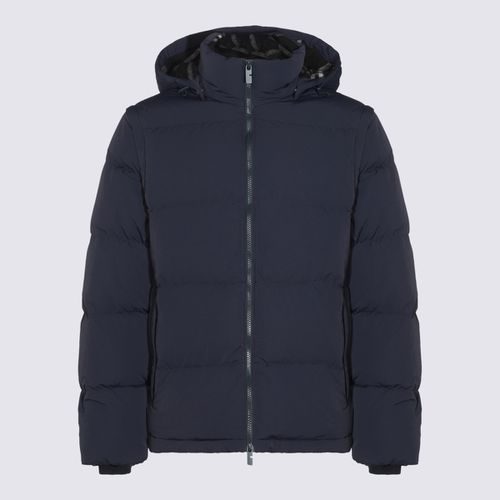 Burberry Dark Blue Down Jacket - Burberry - Modalova