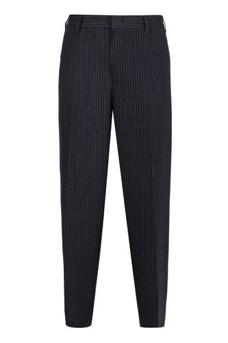 Pin-striped Tailored Trousers - Emporio Armani - Modalova