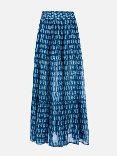 Woman Silk Voile Pleated Long Skirt Cheyenne - MC2 Saint Barth - Modalova