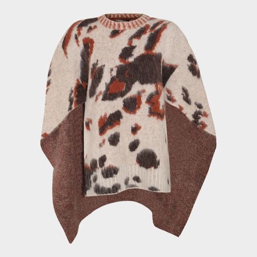 Multicolour Virgin Wool And Wool Blend Cape - Stella McCartney - Modalova