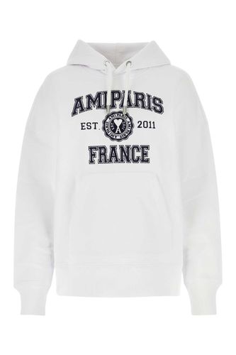 White Cotton Sweatshirt - Ami Alexandre Mattiussi - Modalova