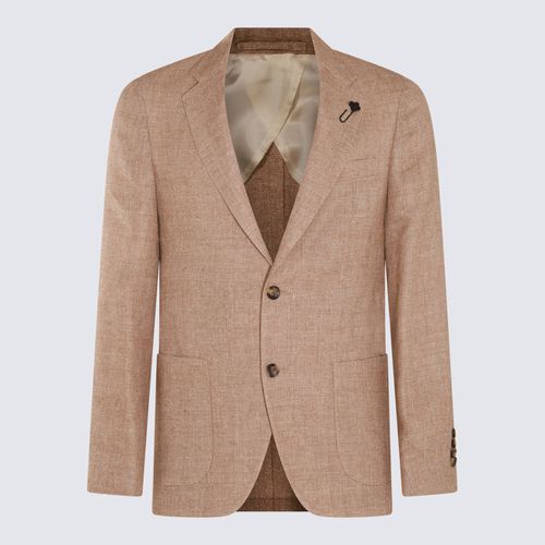 Lardini Blazer Monopetto Marrone - Lardini - Modalova