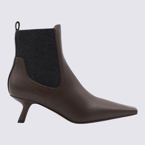 Leather Boots - Brunello Cucinelli - Modalova