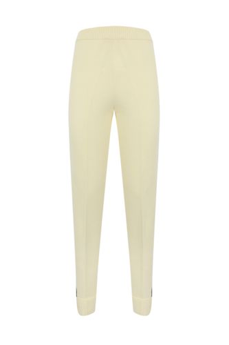 Wool And Cashmere Trousers With Lace Embroidery - TwinSet - Modalova