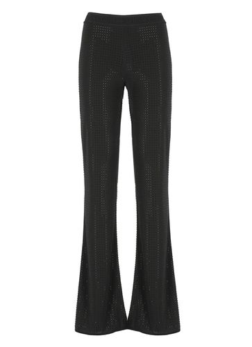 Elastic Logo Waist Embellished Trousers - Versace Jeans Couture - Modalova