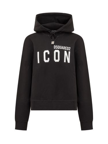 Logo Printed Drawstring Hoodie - Dsquared2 - Modalova