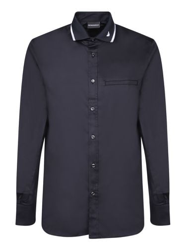 Emporio Armani Blue Logo Polo Shirt - Emporio Armani - Modalova