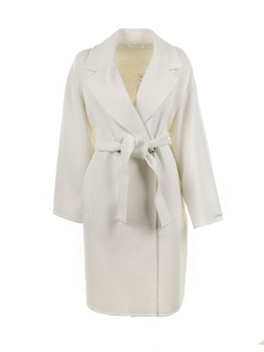 Marella Womens Cream Coat With Belt - Marella - Modalova