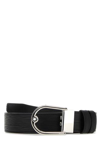 Montblanc Black Leather Belt - Montblanc - Modalova