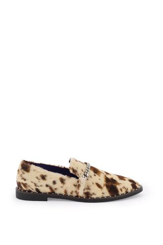 Falabella Loafers In Appaloosa-printed Velvet - Stella McCartney - Modalova