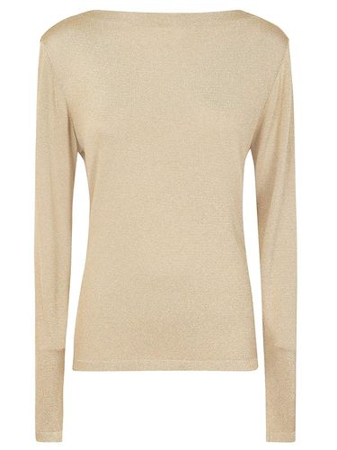 Threading Crewneck Knitted Top - Alberta Ferretti - Modalova