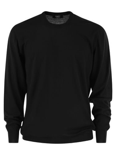 Crew-neck Sweater In Virgin Wool - Fedeli - Modalova