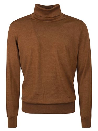 Turtleneck Plain Ribbed Pullover - Zegna - Modalova