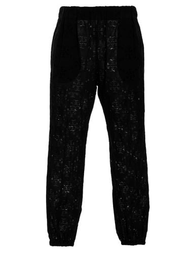 Tory Burch Monogram Logo Trousers - Tory Burch - Modalova