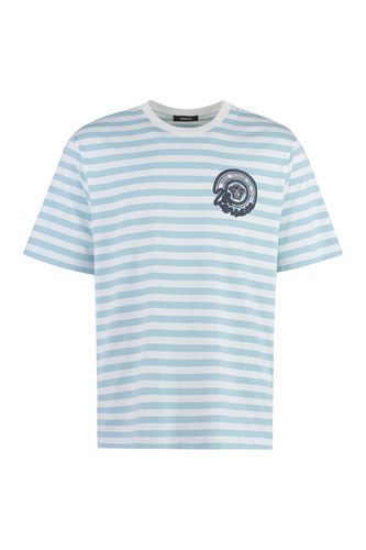 Versace Striped Cotton T-shirt - Versace - Modalova