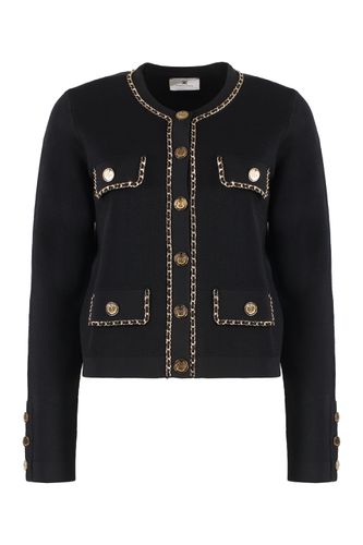 Elisabetta Franchi Viscose Cardigan - Elisabetta Franchi - Modalova