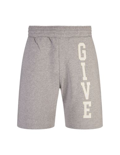 Melange Light Bermuda Shorts With Logo Patch - Givenchy - Modalova