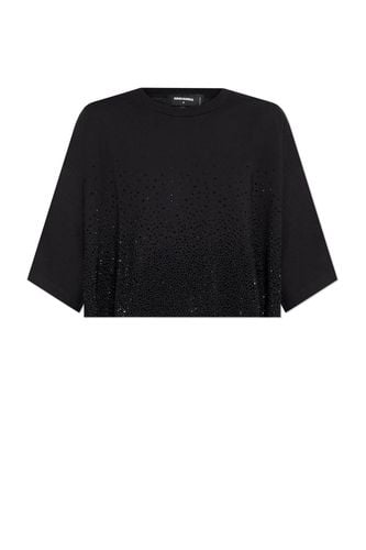 Embellished Cropped T-shirt - Dsquared2 - Modalova