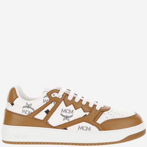 MCM Leather Sneakers With Logo - MCM - Modalova