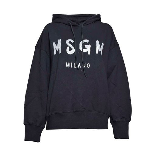 MSGM Logo Printed Drawstring Hoodie - MSGM - Modalova