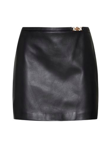 Versace Leather Mini Skirt - Versace - Modalova