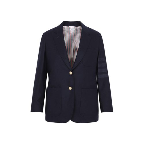 Single-breasted Side Stripe Detailed Blazer - Thom Browne - Modalova