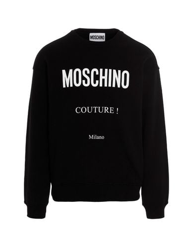 Logo Printed Crewneck Sweatshirt - Moschino - Modalova