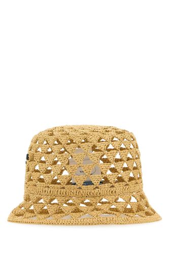 Prada Raffia Bucket Hat - Prada - Modalova